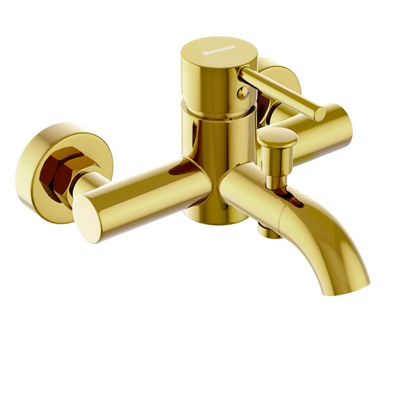 Смеситель для ванной и душа, золото Damixa Scandinavian Pure 361000600, золото