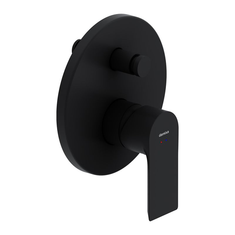 Смеситель для ванны и душа монтируемый в стену Damixa Apollo Черный, 477100300
