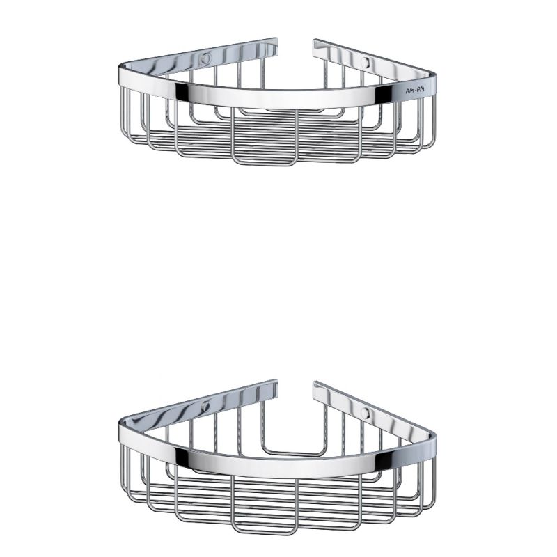 Корзина для душа угловая двухъярусная, хром AM.PM Sense L A7452200