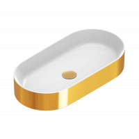 Раковина настольная Catalano Gold&Silver Zero Oro-Bianco 0122700042 70x35 см схема 1