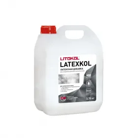 Добавка Латексная Litokol Latexkol-m 3.75кг для Придания Эластичности Цементным Клеевым Смесям.