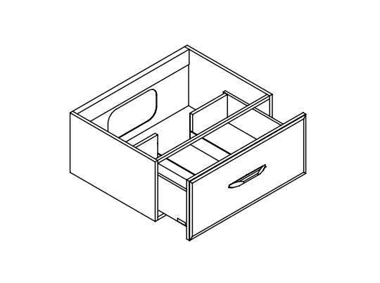 Тумба с ящиком Mildue Vitage 5801