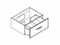 Тумба с ящиком Mildue Vitage 5801 схема 1