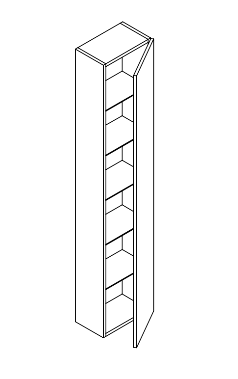 Шкафчик подвесной Mildue Vitage 7648