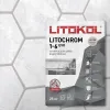 Затирочная Смесь Litokol Litochrom 1-6 Evo 25кг LE.225 Бежевый, Цементная для Затирки Швов Плитки от 1 до 6 мм / Литокол Литохром Эво.