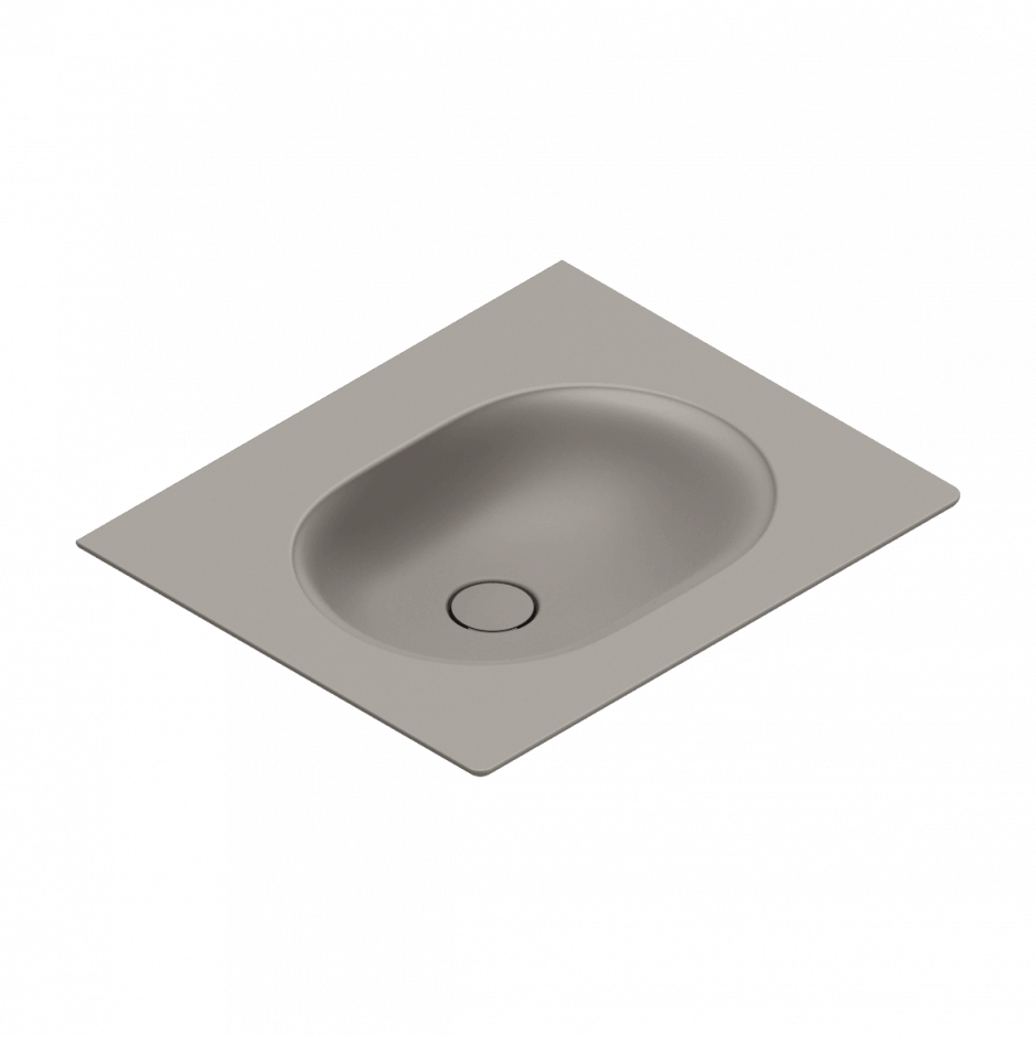 Изображение Раковина Catalano Sfera 0520760032 75x50 см без отверстий цвет tortora