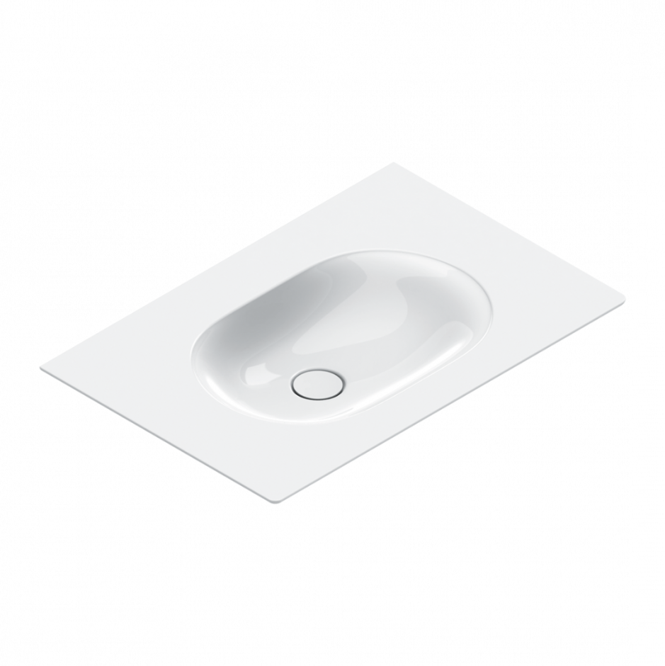 Изображение Раковина интегрированная Catalano Sfera 0520760001 75x50 см без отверстий цвет белый глянцевый