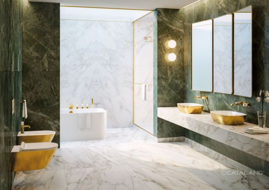 Раковина накладная Catalano Gold&Silver Alvea Oro-Bianco 0622600042 60x40 см без отв. под смеситель покрытие Cataglaze+ схема 2