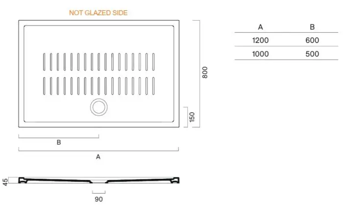 Поддон в душ Catalano из керамики 7441280001 120х80 см ФОТО