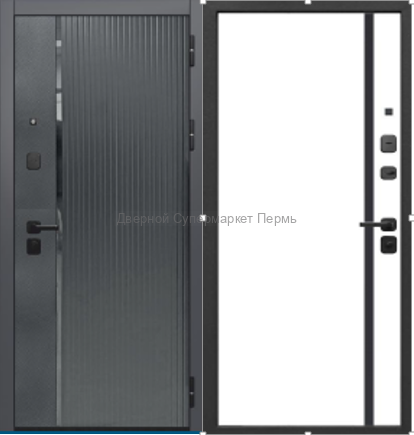 10 см 2 МДФ Карбон Букле графит Эмалит Белый