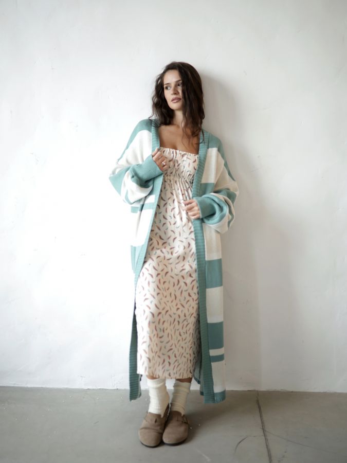 Платье Estate из бамбука "Перья"