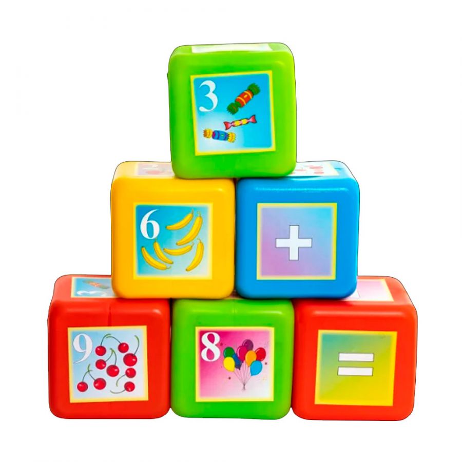 Набор Кубики "Математика" XL 6 деталей