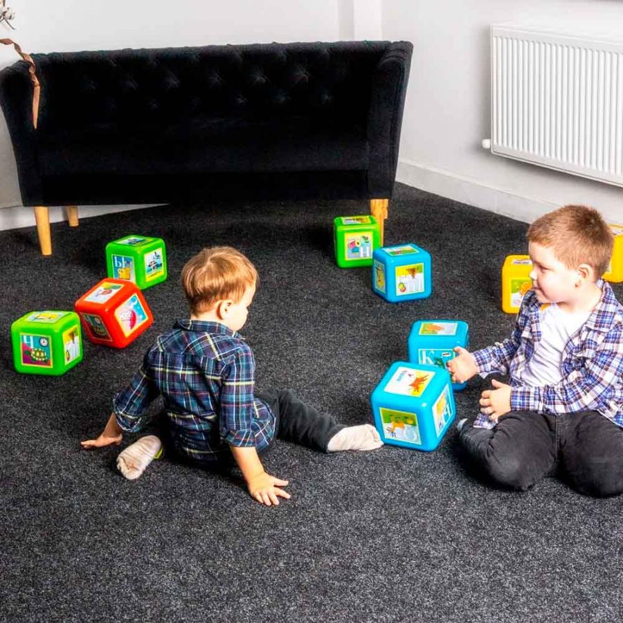 Набор Кубики "Азбука" XL10 деталей