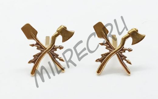 Петличные эмблемы образца 1936 года электротехнических частей РККА, 2 шт. в комплекте (реплика)