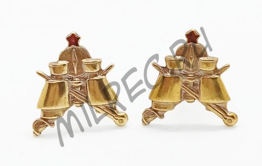 Петличные эмблемы образца 1936 года разведчиков наблюдателей кавалерии РККА 1-го класса, 2 шт. в комплекте (реплика)