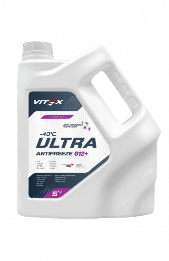 Антифриз Vitex G 12+ Ultra G, 5кг
