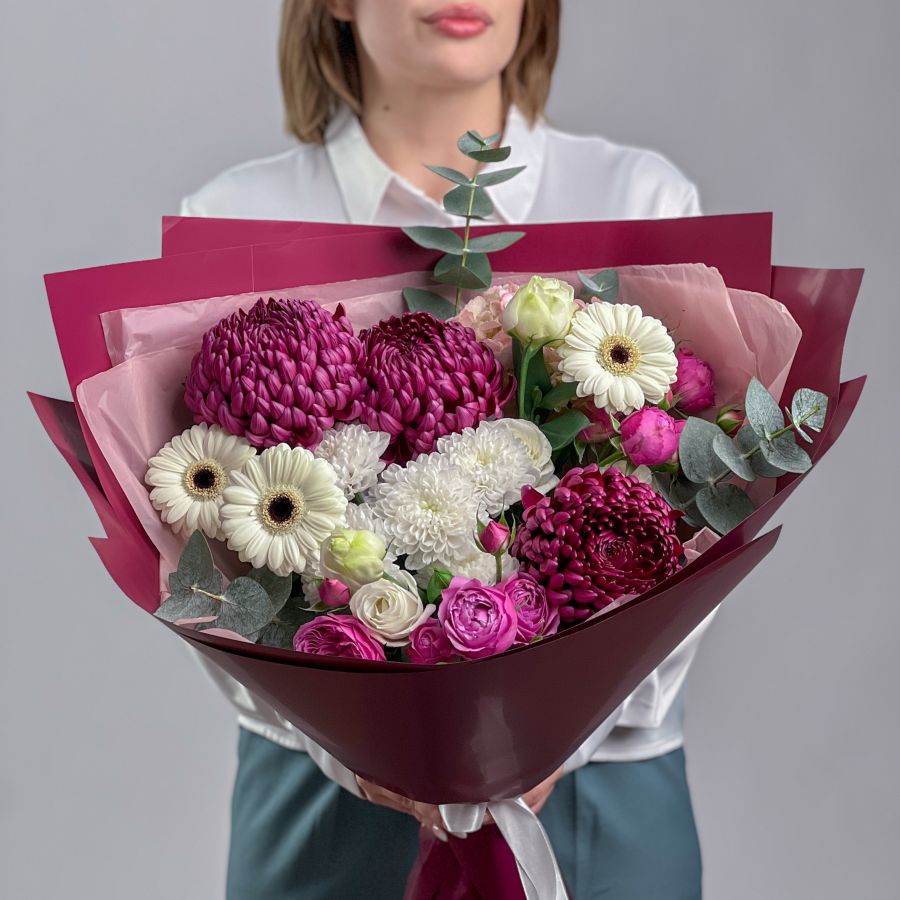 Дизайнерский букет "Бигуди"