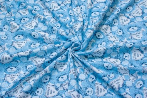 РИБАНА С ЛАЙКРОЙ НАЧЕС ПРИНТ RV 2851-02 голубой