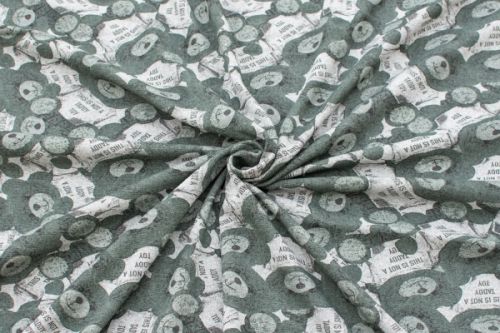 РИБАНА С ЛАЙКРОЙ НАЧЕС ПРИНТ RV 2851-02 серый