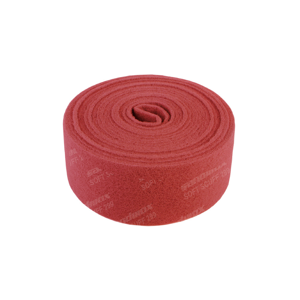 Sandwox SOFT SCUFF рулон на нетканной основе, оксид алюмини 115мм x 10м, FINE P360 (красный)