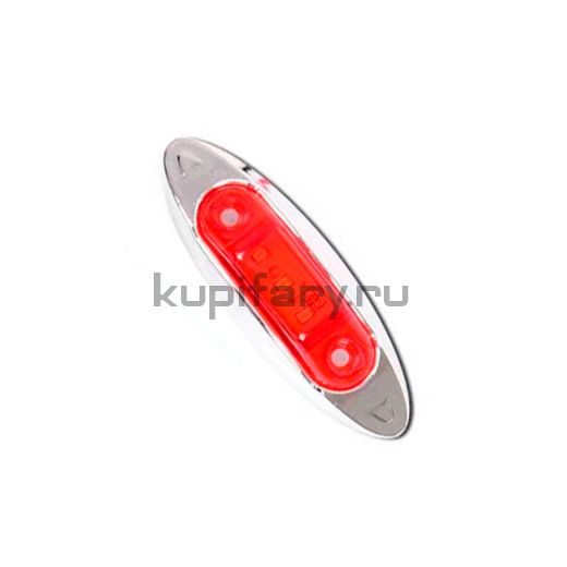 Светодиодный габаритный фонарь 0,6 Ватт боковой 24 Вольт красный свет комплект 2 шт GB1584