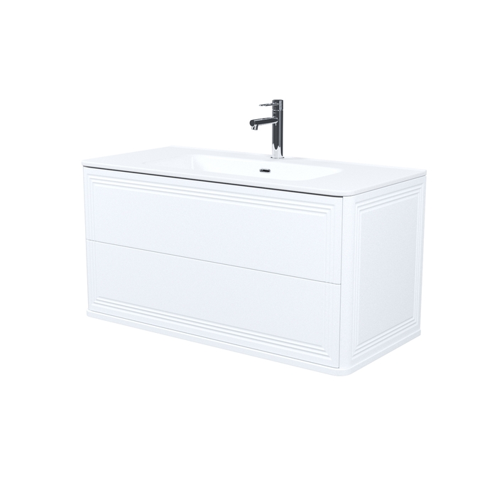 Тумба с умывальником, подвесная, 100 см, белый, Oxford Neo, IDDIS, OXN10W0i95K