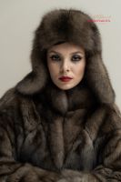 Ушанка из соболя 59-60