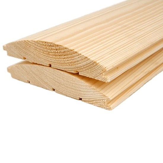 Блок хаус из Ангарской сосны 140*33 мм Сорт: Прима