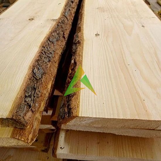 Необрезная доска из сибирского кедра сухая строганная 25*220-500*3000 мм