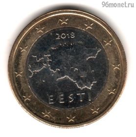 Эстония 1 евро 2018