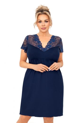 Livia nightdress plus Dark blue