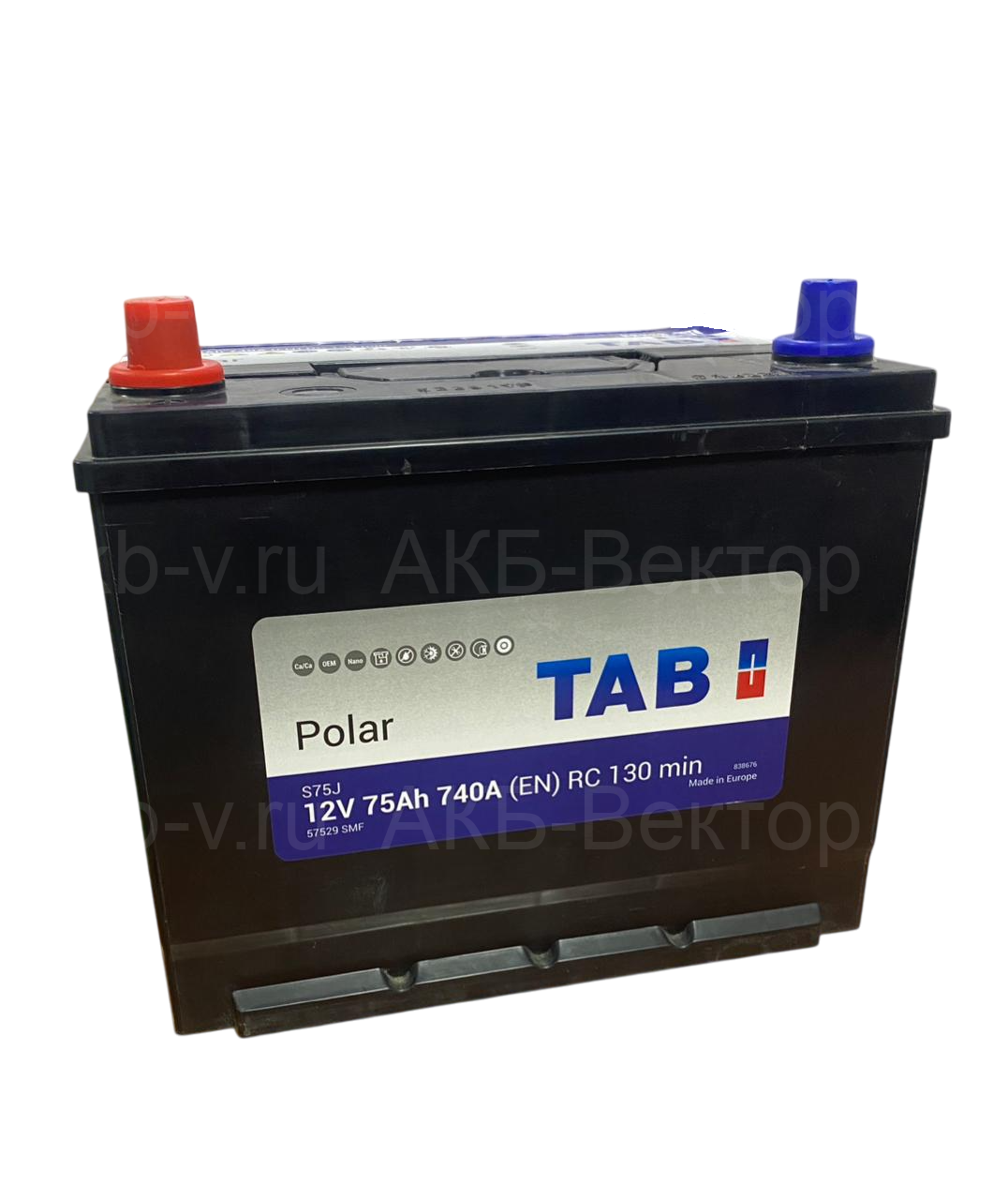 АКБ TAB Polar 75Ач 740А(EN) D26R(22г)