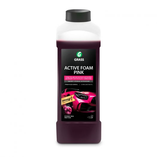 GRASS Автошампунь, активная пена "Active Foam Pink", 1л