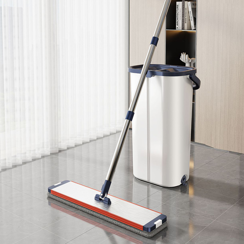 Швабра с отжимом и ведром для мытья полов 6 литров