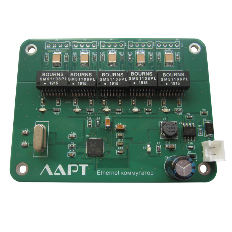 Встраиваемый модуль промышленного неуправляемого Ethernet-коммутатора ЛАРТ LMS-5100I (индустриальный)