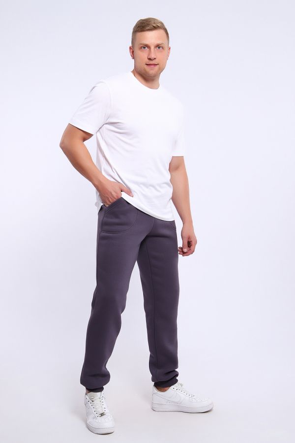 169 Брюки утепленные [серый]