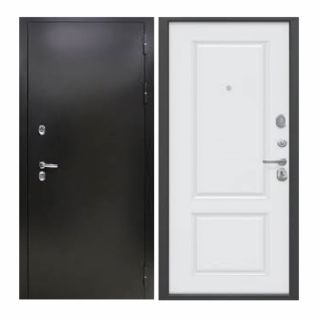 3К НЕО Антик серебро / Белая эмаль Трехконтурная входная дверь