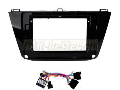 Рамка переходная и проводка Volkswagen Tiguan 2 2016-2021 для Ownice, Teyes, Mekede (OL-1913)