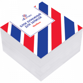 Блок бум бел 9*9*5см ATTOMEX непроклеен белизна 90% 80г/м2 термоупаковка