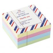 Блок самокл 76*76мм 400л Attomex 4цв пастель