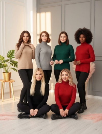 Водолазка женская р-р 52-62, 51327