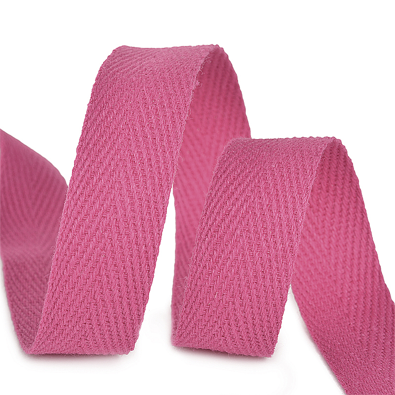 фото Тесьма киперная  хлопок цвет  A1402 розовый неон  Разная ширина TBY.CT1402