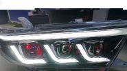Фары диодные, тюнинг вариант 3, на Highlander с 2011-