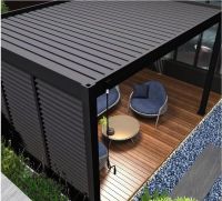 Пергола биоклиматическая Aquaviva Модерн отдельностоящая (электрическое управление ламелями)