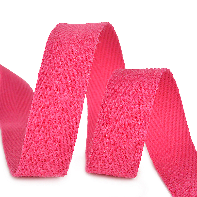 фото Тесьма киперная  хлопок цвет F145 фуксия Разная ширина TBY.CT145