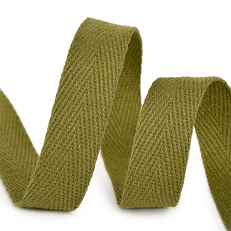 фото Тесьма киперная  хлопок цвет F264 хаки Разная ширина TBY.CT264