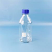 Банка для реактивов Labdevices GL45, 1000 мл, стекло Boro 3.3, светлое стекло, с винтовой крышкой, градуированная