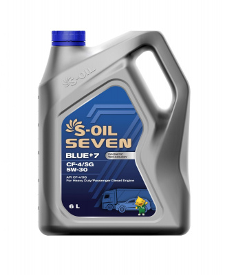 S-OIL 7 BLUE #7 CF-4/SG 5W-30, 6л