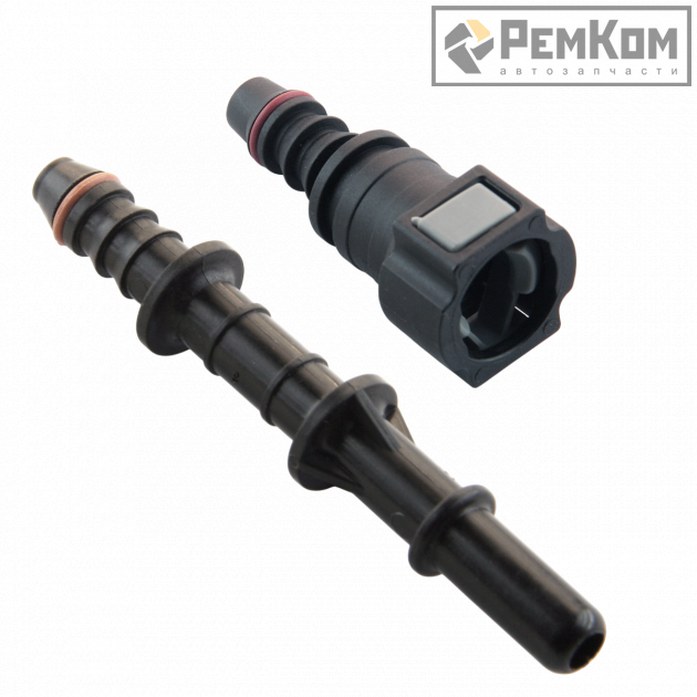 RK01342 * Комплект универсальных штуцеров топливных трубок: соединитель D=7.89мм L=85мм, штуцер D=9.49 мм (прямой) для дизельных а/м