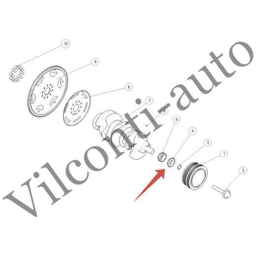 ЗВЕЗДОЧКА КОЛЕНВАЛА TANK 500 1005022XEZ01 100% ОРИГИНАЛ